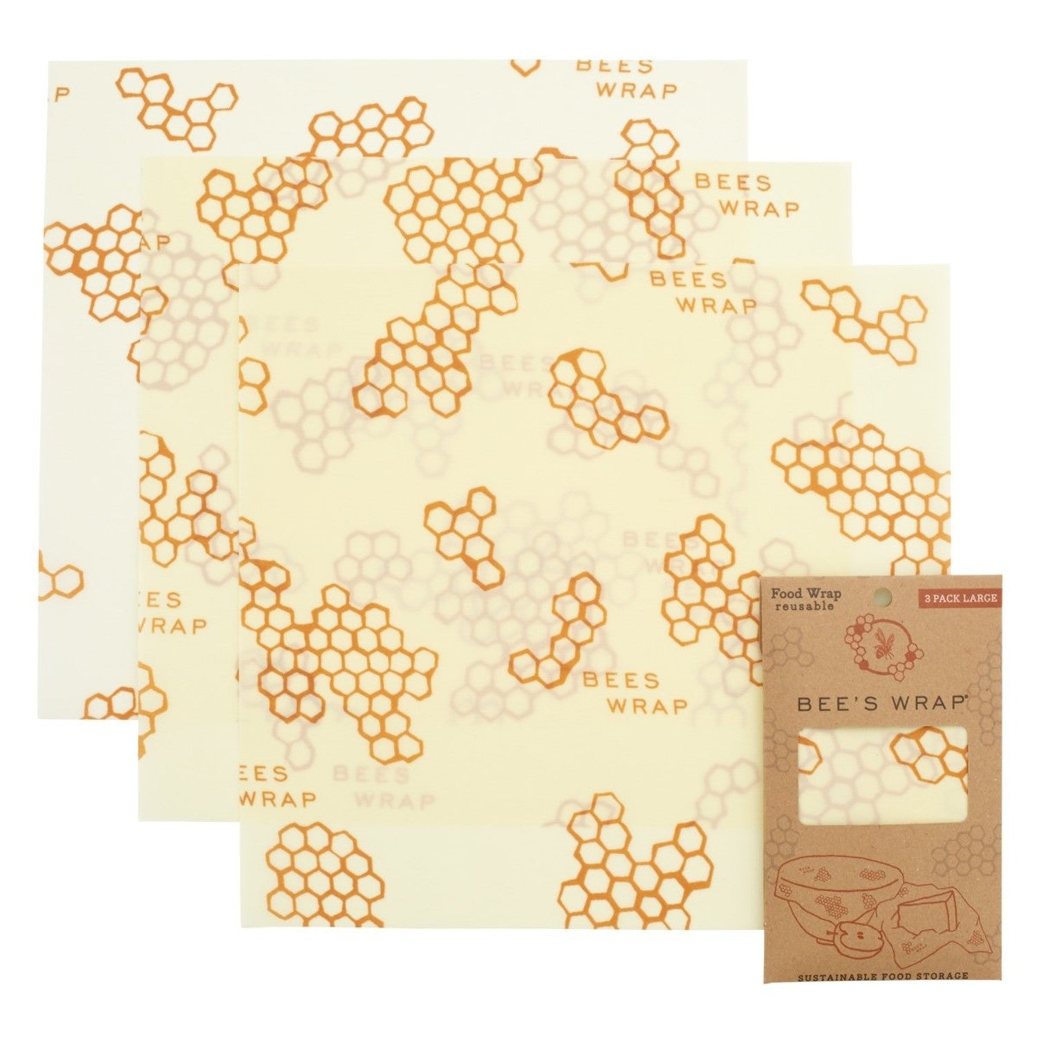 Bee's Wrap Honeycomb Large 3 Pack